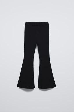 KNITTED BELL BOTTOM LEGGINGS - Zara фото 7