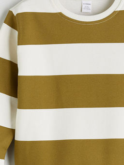 ?izgili Erkek ?ocuk Kal?n Sweatshirt
