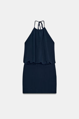 VESTIDO HALTER FLUIDO / Marino - Zara фото 2