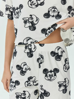 Комплект домашний женский кремовый с принтом Микки Маус - Mark formelle фото 6
