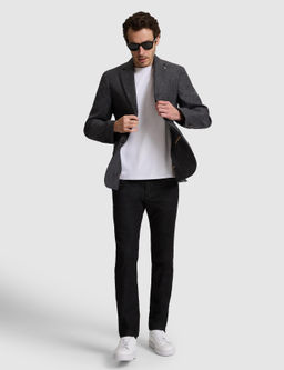 Antrasit Slim Fit Pamuk Kar___ml_ Jean Pantolon