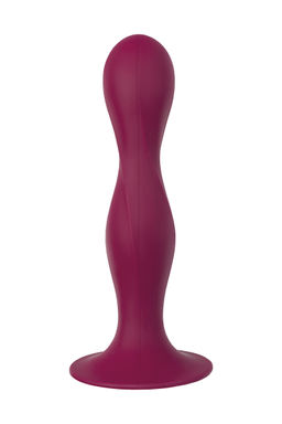 Фаллоимитатор Satisfyer Double Ball-R, силикон, красный, 18 см  фото 2