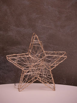 Фигура световая «Звезда», 20×20×4 см, 15 LED, батарейки ААх2 (не в компл.), свечение тёплое белое