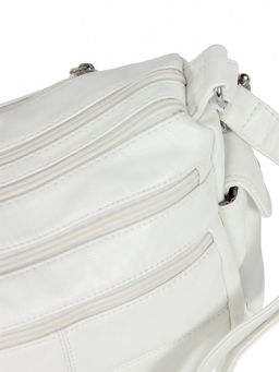 Сумка женская искусственная кожа Guecca-115, 2отд, плечевой ремень, белый SALE 264037 - Adelia фото 8