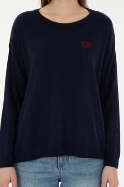 Женский темно-синий свитер Неожиданная скидка в корзине - U.s. polo assn фото 6