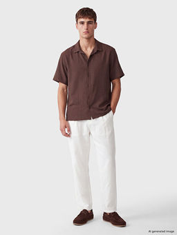 Relax Fit Erkek Pileli Pantolon