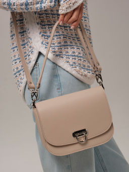 Сумка кожаная Azaro 30741 беж.жемчуг