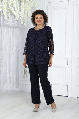 Платье Ninele 7431-Р темно-синий - Mira fashion фото 2098