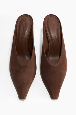 Mules de ante con puntera fina - H&m фото 2