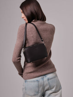 Сумка на плечо кросс-боди Deboro 30848 темно-коричневый