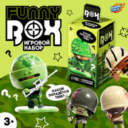 Игрушка - сюрприз Funny Box Военные: фигурка, наклейки, МИКС