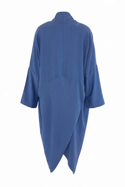 _ndigo Dokuma Maxi Degaje Yaka Plaj Kimono&Kaftan TBESS26LE00018 - Trendyolmilla фото 6