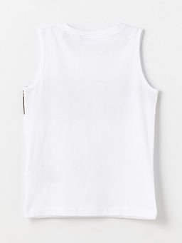 Bisiklet Yaka Be?ikta? Bask?l? Erkek ?ocuk Atlet ve Deniz ?ortu - Waikiki фото 3