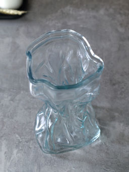 Ваза для цветов 20 см / WRD-152 Мятая /уп 30/ без индивидуальной упаковки - Галеонтрейд фото 3