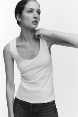 Camiseta sin mangas en algod?n - H&m фото 6