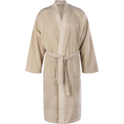 Халат Махровый Мужской DELRAY Кимоно бежевый, XXL,300 гр/м2