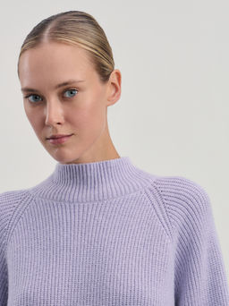 Джемпер оверсайз с воротником стойкой / Zarina  фото 6