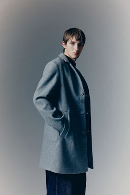 Abrigo en mezcla de lana Slim Fit - H&m фото 4