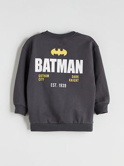 Batman Bask?l? Erkek ?ocuk Sweatshirt