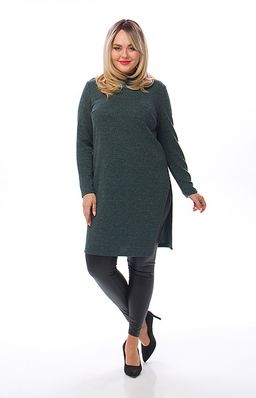 длинная туника-свитер-с глубоким разрезом сбоку. - Ckc collections фото 4