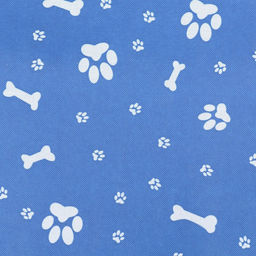 Автокресло для животных 40*30*25 см, синее с белыми лапками и косточками - Пижон фото 12