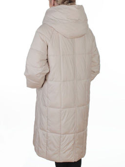 8892 LT. BEIGE Пальто зимнее женское (200 гр. холлофайбер)