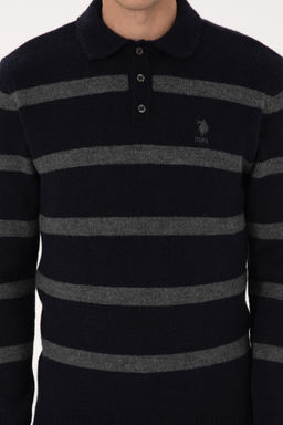 Erkek Regular Fit Polo Yaka Lacivert Kazak - U.s. polo assn фото 13