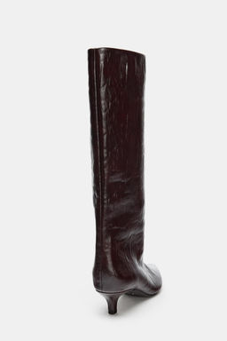 KITTEN HEEL BOOTS - Zara фото 11