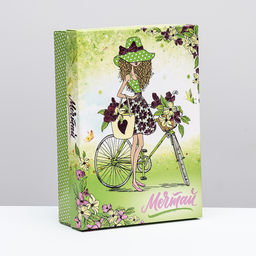 Цена за 5 шт. Подарочная коробка сборная Мечтай, 21 х 15 х 5,7 см