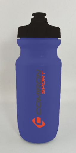 Бутылка велосипедная COMIRON RACE1 гоночная, силиконовый клапан +уплотнитель, пищевой PP, BPA-free, цвет Dark Blue 550ml