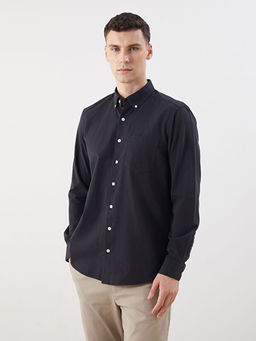 Regular Fit Uzun Kollu Poplin Erkek G?mlek