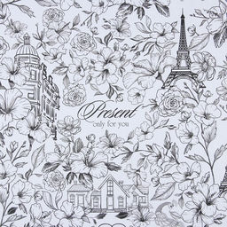 Цена за 10 шт. Бумага упаковочная крафтовая «Present», 70 х 100 см