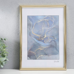 Фоторамка для фото 21×30 см Keep memories «Радуга», пластик, золото, (пластиковый экран)