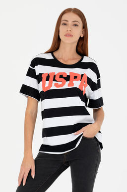 U. S. Polo Assn Женская черная футболка с круглым вырезом - U.s. polo assn фото 3