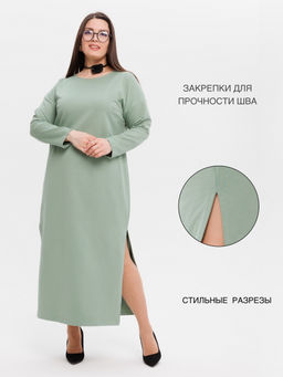 Платье женское П-169 (футер с лайкрой) Тёмное какао