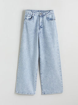 Wideleg Ta?l? K?z ?ocuk Jean Pantolon