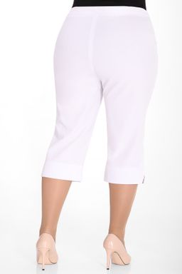 Капри бренда ALMOND женские белого цвета больших размеров  фото 2