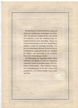 Облигация 4,5% 1000 рейхсмарок 1937 года Германия