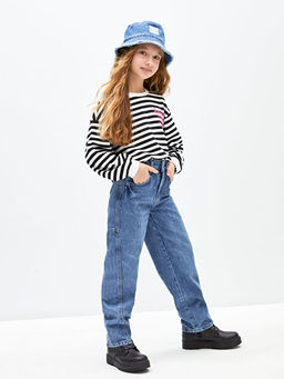 Balon Fit K?z ?ocuk Jean Pantolon