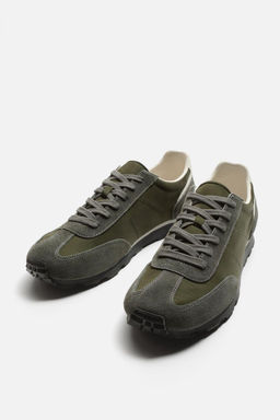 RETRO LEATHER TRAINERS - Zara фото 4