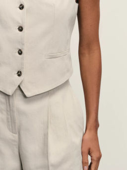 Жилет с содержанием льна / Zarina  фото 9