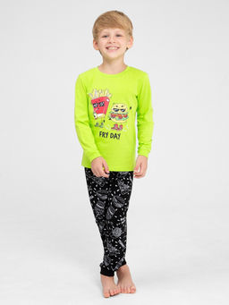 CRB wear/CWKB 50135-36 Комплект для мальчика (джемпер, брюки),лайм/Ex.Cherubino  фото 2