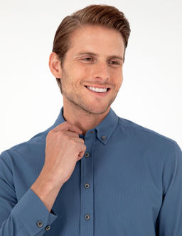 _ndigo Regular Fit Uzun Kollu G_mlek - Pierre cardin фото 2
