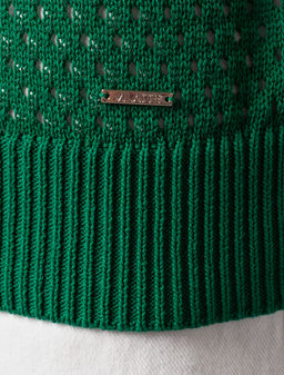 VILATTE / Джемпер-поло из гладкой вискозы с лиоцеллом  фото 8