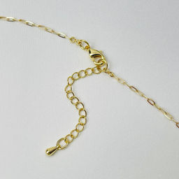 Колье на цепочке с Голубым агатом 42 см +