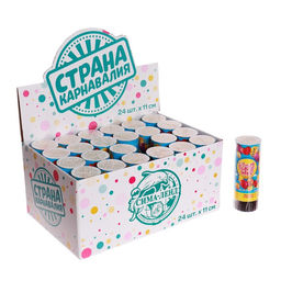 Цена за 24 шт. Хлопушка пружинная С Днём Рождения, шарики, конфетти, фольга, серпантин, 11см - Страна карнавалия фото 4