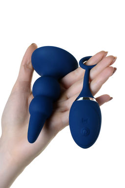 Анальная вибровтулка OPlay Prime с пультом ДУ, силикон, синий, 12 см. - Toyfa фото 10
