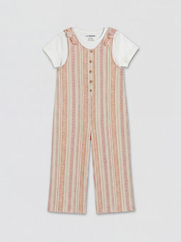 ?izgili K?z ?ocuk Salopet ve Ti??rt