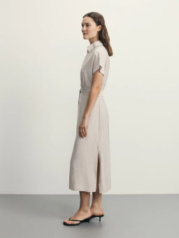 Платье-рубашка из вискозы / Zarina  фото 4