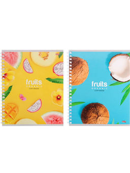 Цена за 2 шт. Тетрадь 48л. на спирали "Вкусные фрукты" клетка (48-7117, "Profit")